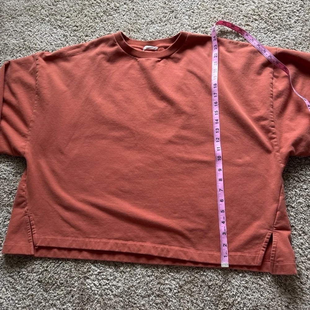Beaumont Organic Amelia Organic Cotton Sweatshirt in Rust
size Large - Picture 11 of 12